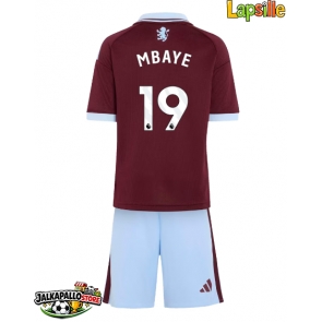 Aston Villa Ibrahim Mbaye #19 Kotipaita Lapsille 2026-27 Lyhythihainen (+ shortsit)